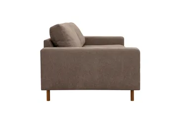 Scandi Djup 3-sits Soffa i Tyg - Mörkbrun - Products - Möbler - Soffa - 3 sits soffa