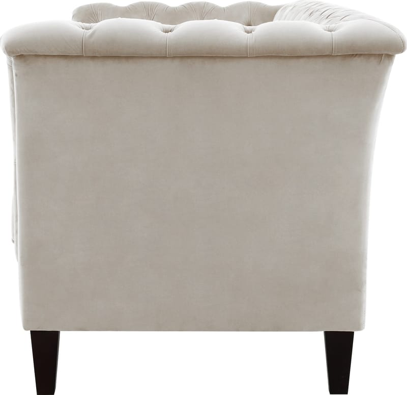 Soffa 3-sits Chesterfield beige - Milton - Beige sammet - Products - Möbler - Soffa - Chesterfield soffa