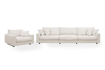 Valencia Soffgrupp Extra Djup 5-sits Soffa + Fåtölj, Offwhite