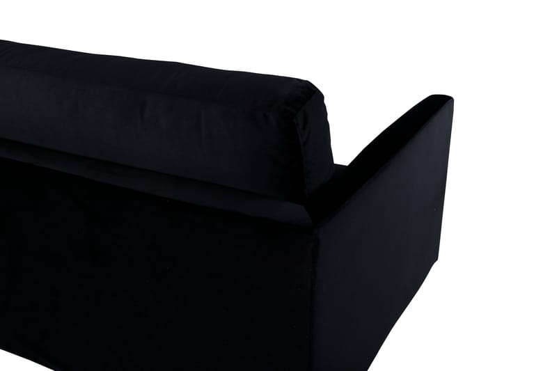 Zoom 3-sits Soffa Sammet - Svart - Products - Möbler - Soffa - 3 sits soffa