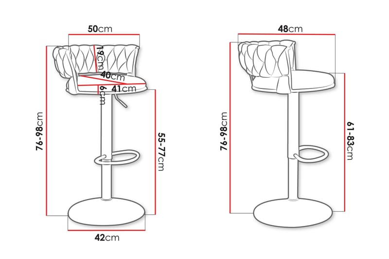 Aikka Barstol 98 cm - Svart - Products - Möbler - Fåtölj & stolar - Barstol & barpall