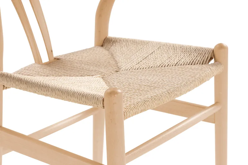 Dastoori Matstol med Armstöd - Vitlaserad / Ek / Trä / Natur - Products - Möbler - Fåtölj & stolar - Matstol & köksstol