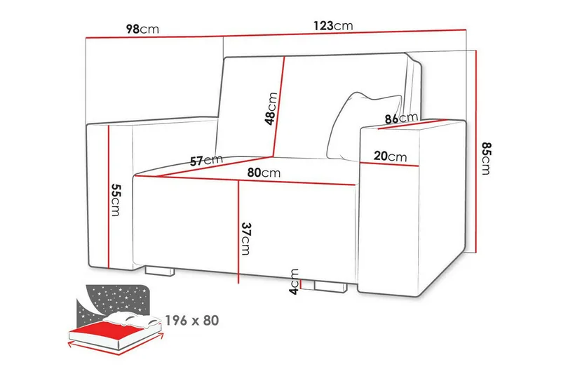 Denegal Bäddfåtölj - Products - Möbler - Fåtölj & stolar - Fåtölj - Bäddfåtölj