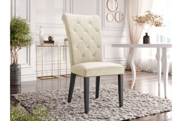 Garvin Matstol - Beige/Svart - Products - Möbler - Fåtölj & stolar - Matstol & köksstol