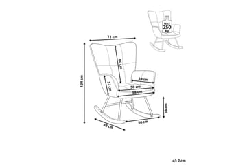Gungstol Oulu - Gult, svart, ljust trä - Products - Möbler - Fåtölj & stolar - Fåtölj