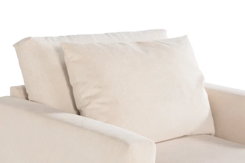 Menard Stor Fåtölj Manchester Tyg - Ljus Beige - Products - Möbler - Fåtölj & stolar - Fåtölj
