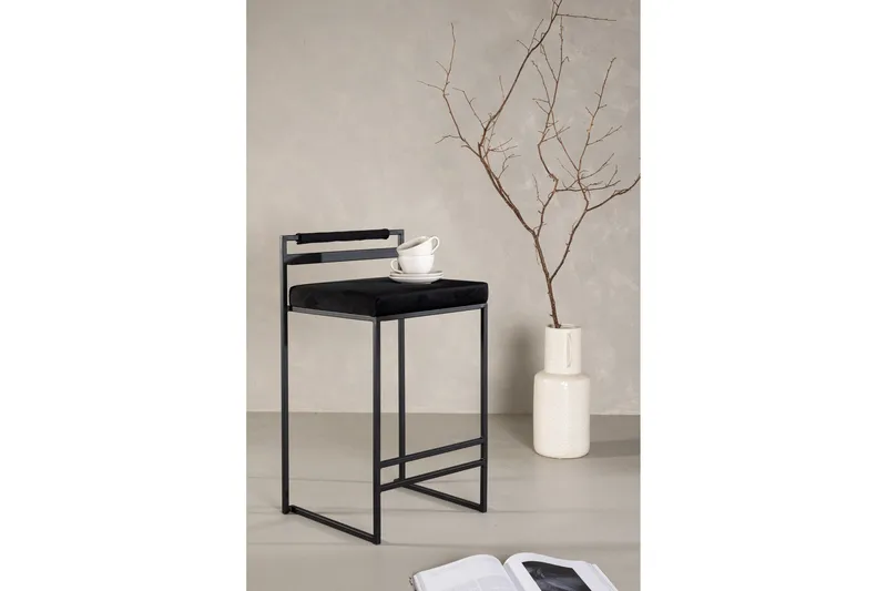 Opelika Barstol - Svart - Products - Möbler - Fåtölj & stolar - Barstol & barpall