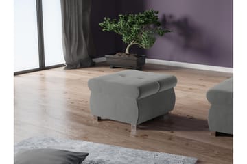 Cerys Fotpall 60 cm - Ljusgrå - Products - Möbler - Fåtölj & stolar - Pall & puff - Fotpallar