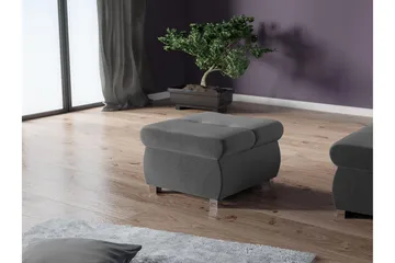 Cerys Fotpall 60 cm - Mörkgrå - Products - Möbler - Fåtölj & stolar - Pall & puff - Fotpallar