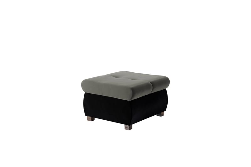 Cerys Fotpall 60 cm - Svart/Ljusgrå - Products - Möbler - Fåtölj & stolar - Pall & puff - Fotpallar