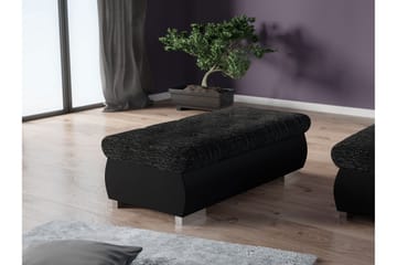 Cerys Fotpall 60 cm - Svart/Mörkgrå - Products - Möbler - Fåtölj & stolar - Pall & puff - Fotpallar