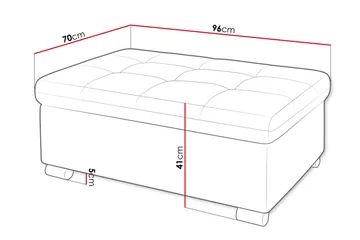 Dynir Fotpall 70 cm - Marinblå - Products - Möbler - Fåtölj & stolar - Pall & puff - Fotpallar