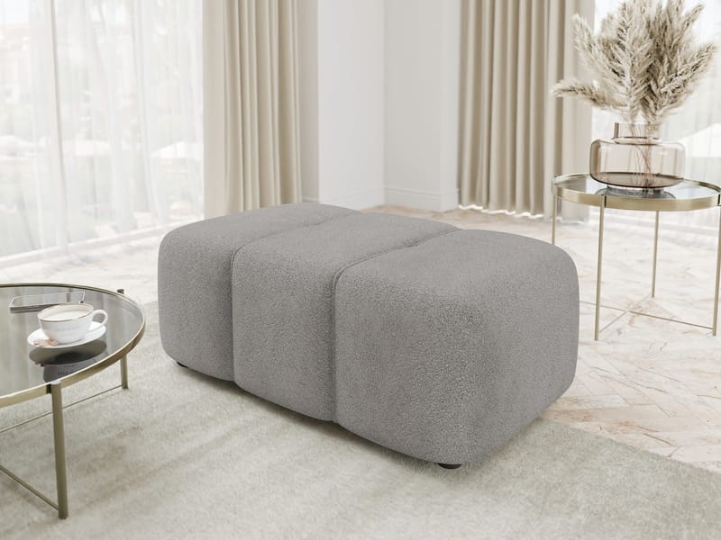 Flo Fotpall 93 cm - Grå - Products - Möbler - Fåtölj & stolar - Pall & puff - Fotpallar