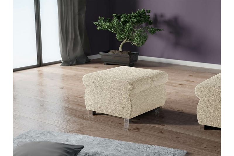 Kintore Fotpall 60 cm beige - Products - Möbler - Fåtölj & stolar - Pall & puff - Fotpallar