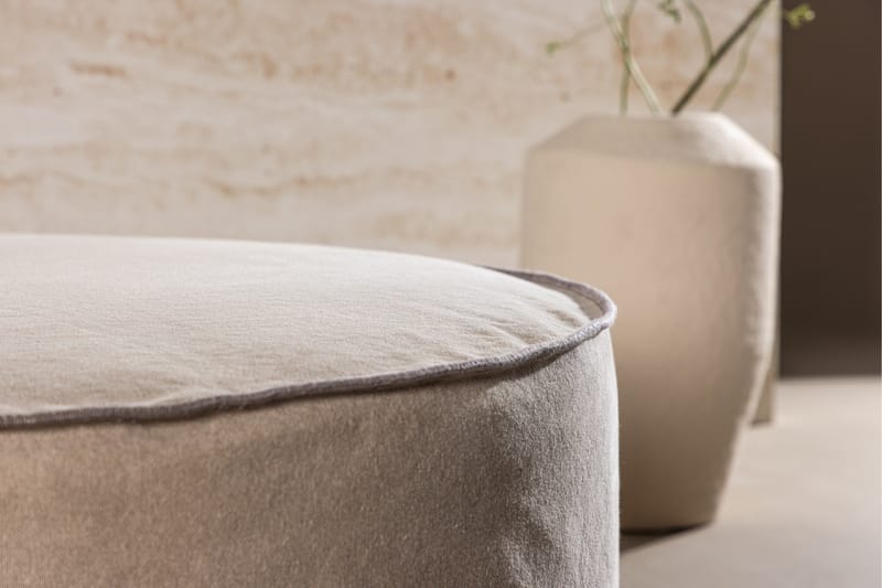 Lindö Sittpuff 101 cm Rund - Brun - Products - Möbler - Fåtölj & stolar - Pall & puff - Sittpuff