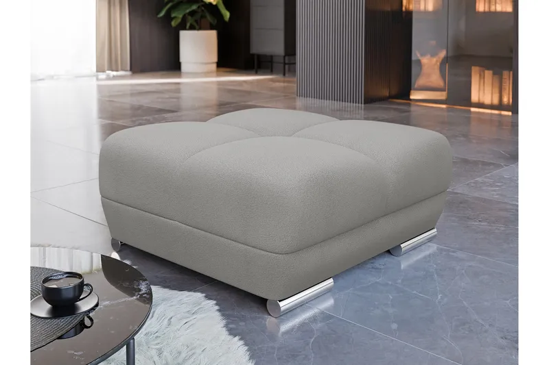 Simerly Fotpall 90 cm - Grå - Products - Möbler - Fåtölj & stolar - Pall & puff - Fotpallar