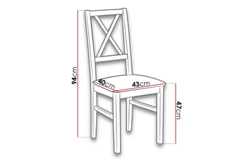 Patrickswell Matstol - Svart - Products - Möbler - Fåtölj & stolar - Matstol & köksstol