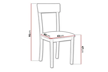 Patrickswell Matstol - Vit - Products - Möbler - Fåtölj & stolar - Matstol & köksstol