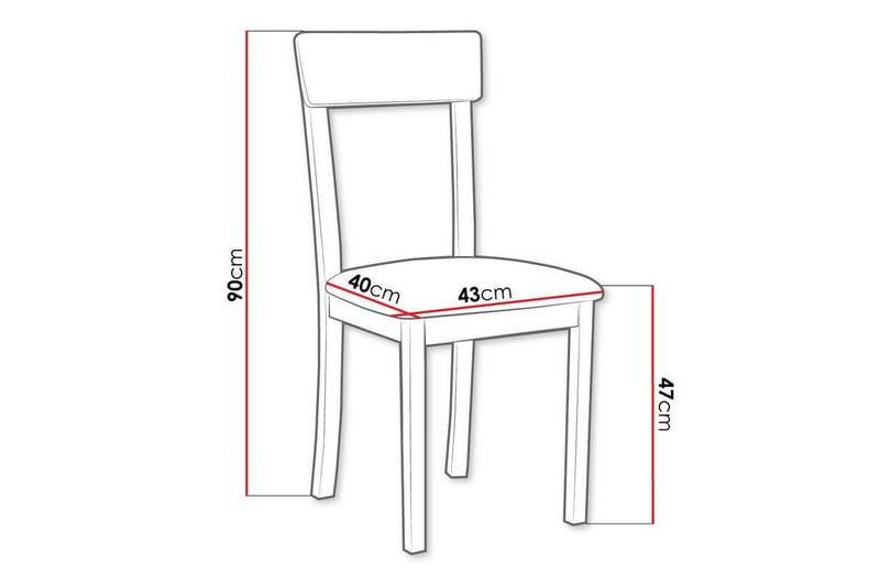 Patrickswell Matstol - Vit - Products - Möbler - Fåtölj & stolar - Matstol & köksstol