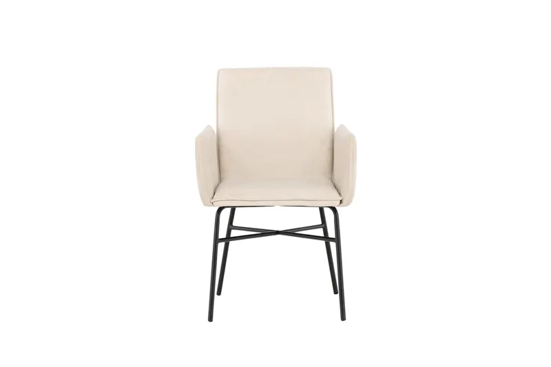 Petra Karmstol - Beige - Products - Möbler - Fåtölj & stolar - Matstol & köksstol