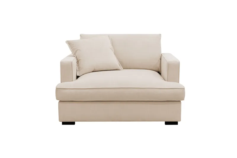 Rossita lyx Extra djup Fåtölj, Beige Manchester