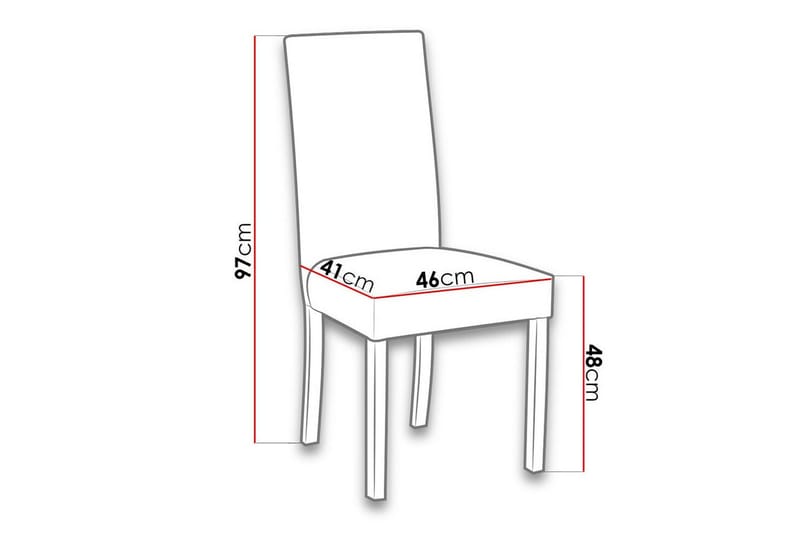 Rowden Matstol - Svart - Products - Möbler - Fåtölj & stolar - Matstol & köksstol