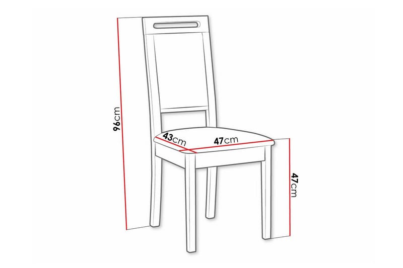 Rowden Matstol - Svart - Products - Möbler - Fåtölj & stolar - Matstol & köksstol