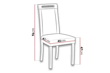 Rowden Matstol - Svart - Products - Möbler - Fåt ölj & stolar - Matstol & köksstol