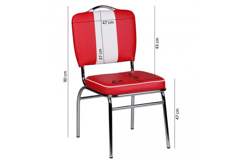 Sannes Matstol - Röd - Products - Möbler - Fåtölj & stolar - Matstol & köksstol