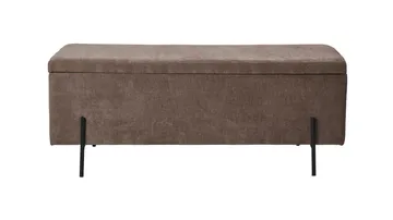 Brewster Bänk m förvaring 120 cm - Brun - Products - Möbler - Fåtölj & stolar - Sittbänk