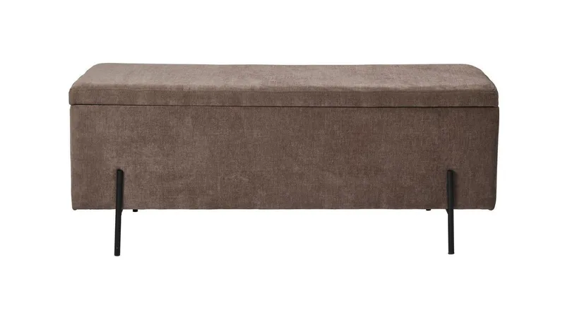 Brewster Bänk m förvaring 120 cm - Brun - Products - Möbler - Fåtölj & stolar - Sittbänk