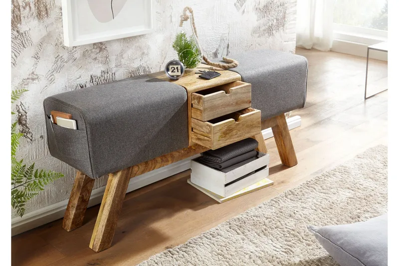 Tultered Sittbänk 120 cm - Brun - Products - Möbler - Fåtölj & stolar - Sittbänk