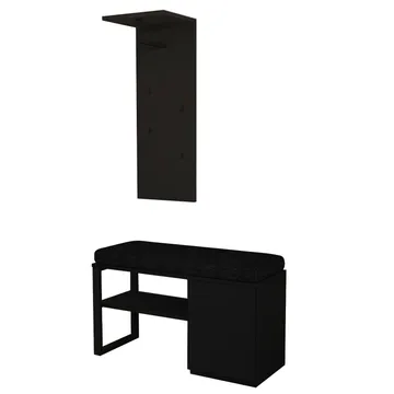 Uniqo Hallställsset 35x90x35 cm, Svart