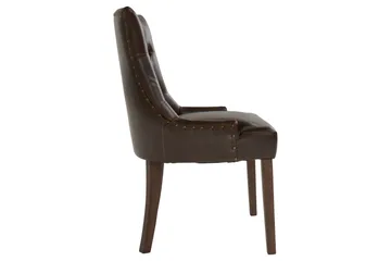 Tuva Fåtölj Konstläder - Brun - Products - Möbler - Fåtölj & stolar - Matstol & köksstol