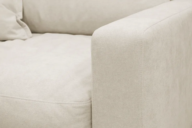 Valencia Extra Djup Fåtölj i Chenille - Beige - Products - Möbler - Fåtölj & stolar - Fåtölj