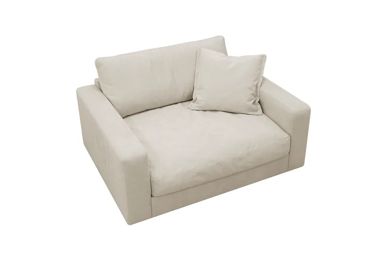 Valencia Extra Djup Fåtölj i Chenille - Beige - Products - Möbler - Fåtölj & stolar - Fåtölj