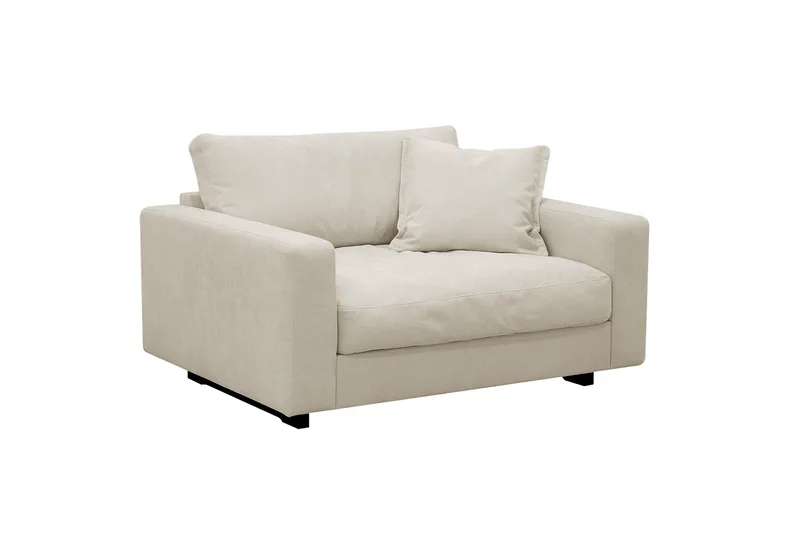 Valencia Extra Djup Fåtölj i Chenille - Beige - Products - Möbler - Fåtölj & stolar - Fåtölj