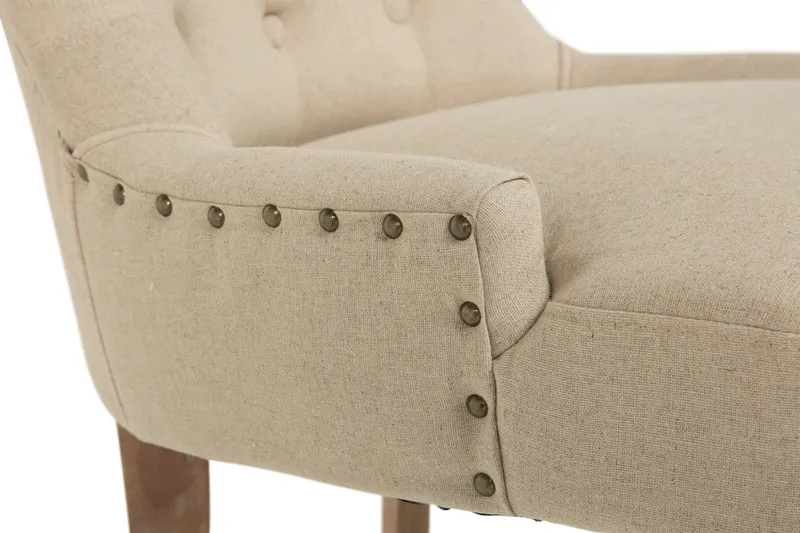 Viktoria Matstol med Nitar - Beige / Vintage - Products - Möbler - Fåtölj & stolar - Matstol & köksstol