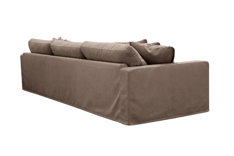 Valencia Extra Djup 5-sits Soffa med avtagbar och tvättbar klädsel - Mörkbrun - Products - Möbler - Soffa
