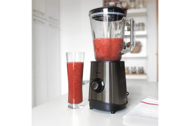 Kannmixer Black+Decker 800W 1.5L Borstat Stål - Grå - Products - Servering & matlagning - Köksmaskin - Blanda & hacka - Blender