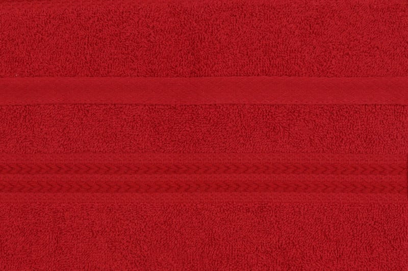 Hobby Handduk 30x50 cm 6-pack - Röd - Products - Textil & mattor - Badrumstextil - Handdukar
