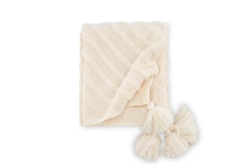 Katlyn Pläd 130x170 cm - Vit - Products - Textil & mattor - Filt & pläd