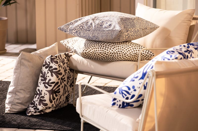 Fritab Dots Kuddfodral 60x60 cm - Beige/Vit - Products - Textil & mattor - Kudde & kuddfodral - Kuddfodral