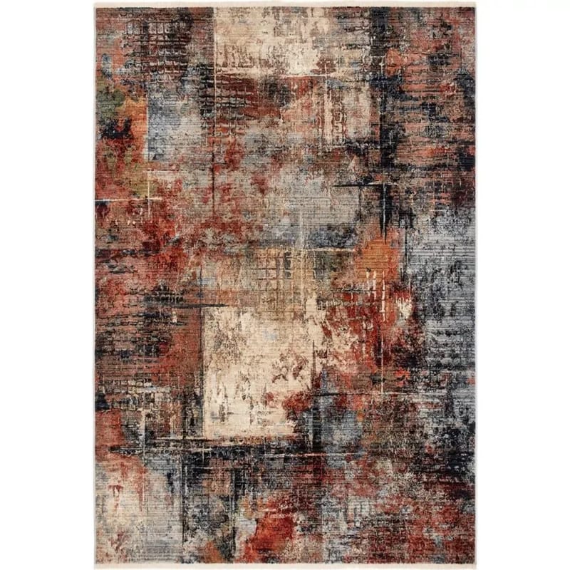 Laura Vintage Röd/Blå - 200x300 cm, Röd/Blå