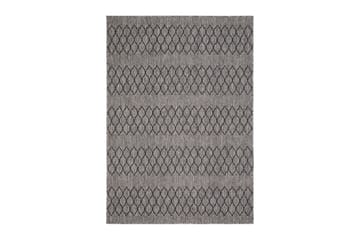 Madrid Bell Flatvävd Matta 200x285, Grå/Svart