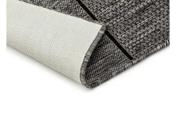 Madrid Square Flatvävd Matta 133x190 - Grå/Svart - Products - Textil & mattor - Matta - Flatvävd matta