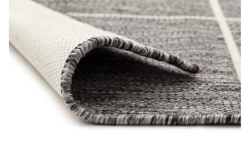 Madrid Square Flatvävd Matta 133x190 - Grå/Vit - Products - Textil & mattor - Matta - Flatvävd matta