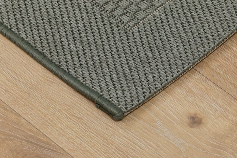 Miami Flatvävd Matta 133x190 cm - Grön - Products - Textil & mattor - Matta - Små mattor