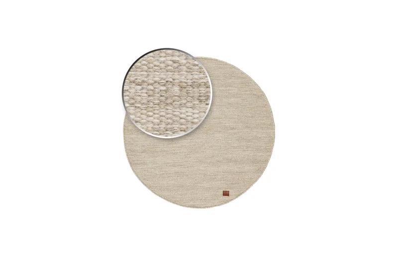 Birka Ullmatta Rund 120 - Linne - Products - Textil & mattor - Matta - Modern matta - Ullmatta