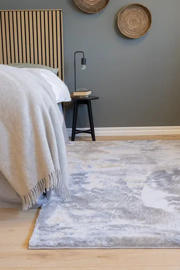 Cozy Ryamatta 160x230 cm Rektangulär - Silver - Products - Textil & mattor - Matta - Modern matta - Ryamatta